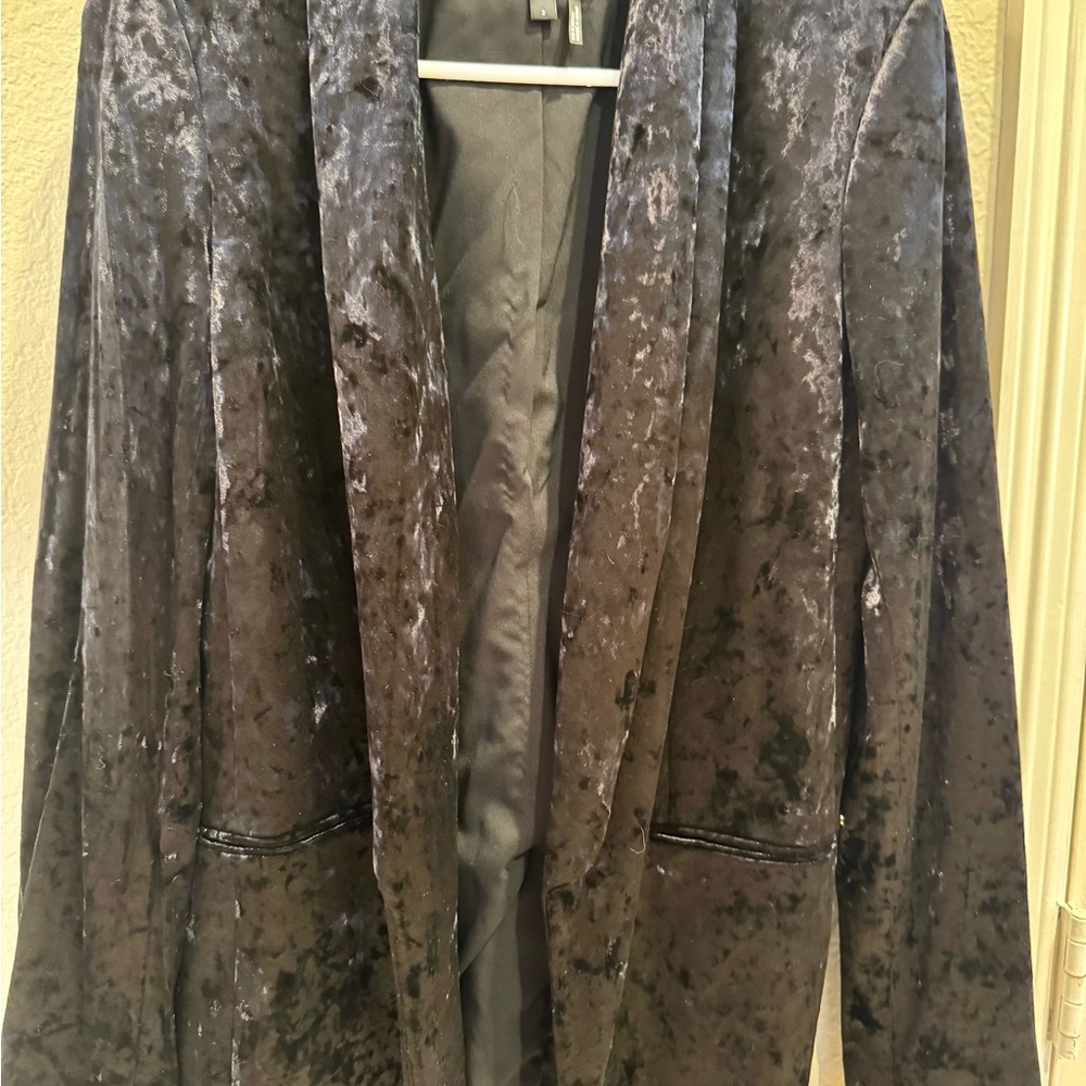 DKNY Charcoal Velvet Women's Blazer